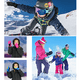 thumbnail image 5 of Guantes de esquí para nieve para hombres y mujeres, guantes de invierno para motos de nieve con pantalla aislada,Shape2,XS, 5 of 5