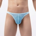 thumbnail image 2 of toraway Men Solid Color Breathable Low Waist Knitted Mesh Briefs S, 2 of 4