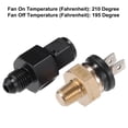 thumbnail image 4 of Unique Bargains 1 Set Auto Engine Temperature Cooling Fan Switch Thread-On AN Fitting Adapter 4AN 210'F On-195'F Off, 4 of 6