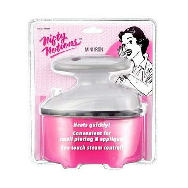 Plancha de Vapor Mini Nifty Notions Ideal para Apliques y Costura