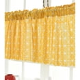 thumbnail image 3 of WHAMVOX 1Pack Style Short Curtains for Kitchen Window 145x45cm Yellow Grid Polyester, 3 of 8