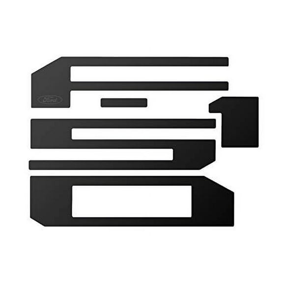 Ford F-150 2018 2019 2020 Tailgate 1/32" Black Letter Insert with Laser Etched Ford Logo