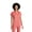Ginger Rose, variant on BARCO One Performance Knit Engage Top for Women - Zip Neck Collar and Cuffed Dolman Sleeves Women's Scrub Top Ginger Rose Large