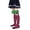 czb# Light Blue-b347, variant on CUZIBR Fall Striped Kids Thigh High Socks Decorated With Red Bows Color Block Knee High Socks Back To School Soft Breathable Casual Wear,One Size