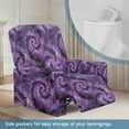 thumbnail image 3 of HELLHERO Halloween Recliner Stretch Sofa Slipcover Tie Dye Bat Print Cover for Recliner Chair with Foot Rest Dust-proof Fitted Furniture Protector for Reclining Sofa, 3 of 8