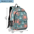 thumbnail image 2 of ALAZA Summer Anchors Crabs Laptop Backpack Purse Travel Bag Casual School Bookbag Rucksack for Women Men, 2 of 6