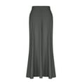 thumbnail image 3 of Mgmyaa Womens Lounge Maxi Skirts High Elastic Waist Seamless Waistband Sheath Skirt Pencil Skirt, 3 of 8