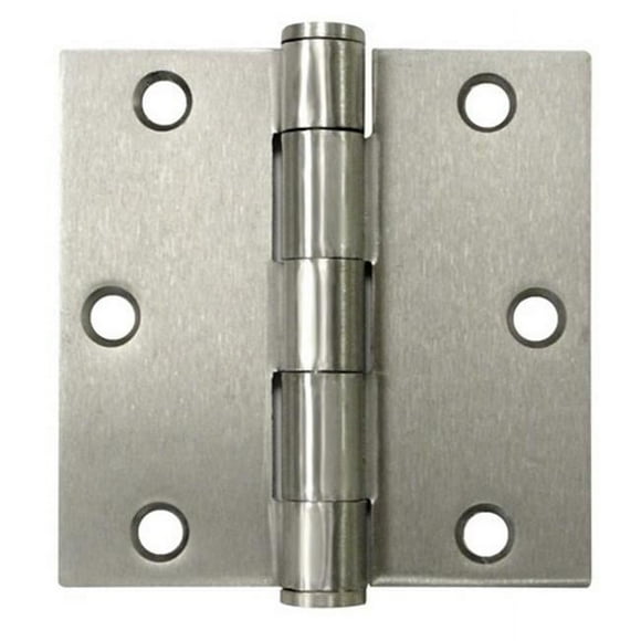 Deltana S35HD15 3.5 x 3.5 in. Heavy Duty Square Hinge- Satin Nickel - Steel - Pack of 2