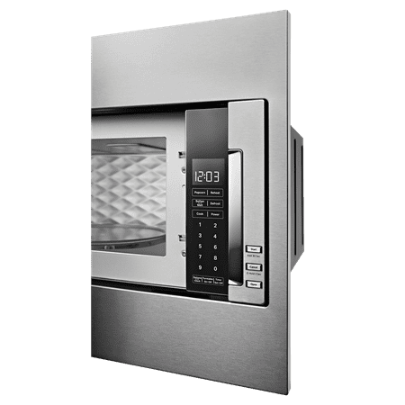 KitchenAid - 1.1 Cu. Ft. Built-In Low Profile Microwave with Standard Trim Kit - Stainless steel