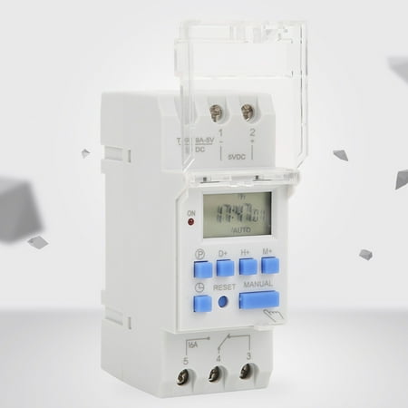 Timer Switch Timer On Off Timer Control Lcd Time Relay 5V DC 16A Weekly ...