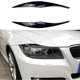 thumbnail image 2 of Car Glossy Black Headlights Eyebrows Eyelids Cover Eyelash Head Light Stickers for 3 Series E90 E91, 2 of 5
