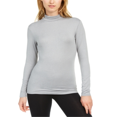 thumbnail image 4 of 32 Degrees Heat Womens Cozy Warm Turtleneck Top Gray XXL, 4 of 6