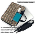 thumbnail image 2 of Lsque Doodle Food Pattern Laptop Bag – Portable & Slim Single-Shoulder Computer Case with Adjustable Strap, Protective, Lightweight for 13”/14”/15.6” Laptops, 2 of 8