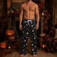 thumbnail image 7 of Gaexia Men's Sleep Pants Halloween Soft Lounge Bottom Pajama Bottoms with Pockets Warm Cozy for Winter Night, 7 of 7