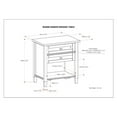 thumbnail image 3 of Home Square 2-Piece Wood 24" Transitional Bedside Nightstand Table Set in White, 3 of 9
