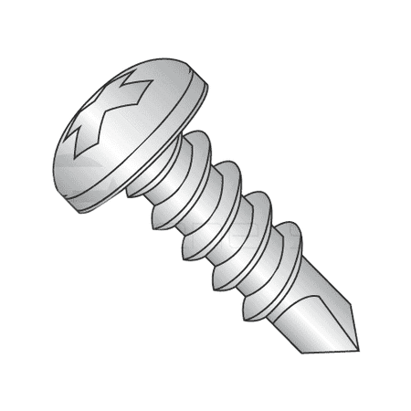 

#14 x 1 Self-Drilling Screws / Phillips / Pan Head / 410 Series Stainless Steel / #3 Point (Quantity: 300 pcs)