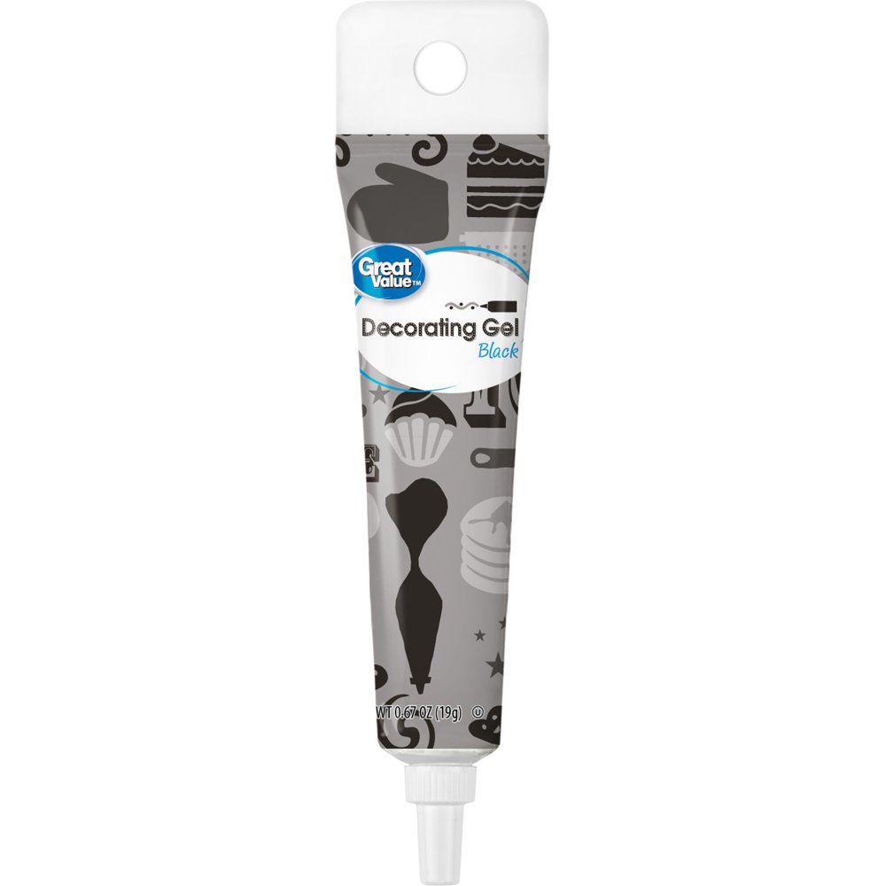Great Value Decorating Gel, Black, 0.67 oz