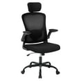 thumbnail image 4 of BeesClover Office Desk Chair with High Back Mesh, Adjustable Headrest and Lumbar Support, Flip-Up Armrests – Rolling Computer Chair for Home Office, Study, 4 of 8
