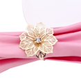 thumbnail image 4 of Pack de 6 Ronds de Serviette, Boucles de Ronds de Serviette en Or pour Décorations de Table, Mariage, Dîner, Fête, Décoration Bricolage, Or, 4 of 7