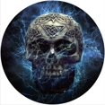 thumbnail image 1 of Slipmat Slip Mat Scratch Pad Felt for any 12" LP DJ Vinyl Turntable Record Player Custom Graphical - Skull Design 2, 1 of 1