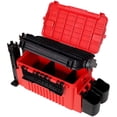 thumbnail image 4 of Large Dual-Layer Fishing Tackle Box Organizer With 2 Rod Holders And Cup Holders For Outdoor Fishing Adventures, 4 of 13