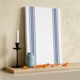 thumbnail image 3 of Ships Next Day Canvas Wall Art 8"x12", Abstract Geometric Blue Stripe Wood Framed Canvas Print Painting, White Backdrop Ready to Hang Small Picture Wall Decor for Home Hallway Bathroom Bedroom, 3 of 9