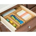 thumbnail image 3 of mDesign Stackable 9" Long Wooden Bamboo Drawer Organizer - 6 Pack - Natural Wood, 3 of 9