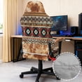 thumbnail image 3 of TSOVTHRID Aztec Tribal Paint Splatter Print Gaming Chair Cover with Armrest Cover Stretch Computer Chair Slipcovers with 2 PCS Armrest Covers Universal Chair Seat Protector with Elastic Bottom, 3 of 7