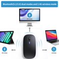 thumbnail image 4 of Mouse inalámbrico Afaartcci Bluetooth 5.2 recargable con LED, 4 of 7