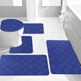 thumbnail image 3 of Bath Rug 5 Set, Bathroom Rugs for 5 Pcs Toilet Mats Universal Soft Comfortable Water Absorption Non-Slip Thick Machine Washable, 3 of 7