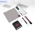 thumbnail image 3 of Back Glass Panel Case, Pre Installed Camera Lens Adhesive Phone Back Glass Cover Replacement Accurate Clear with Tools for Z Fold 4, 3 of 7