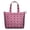Pink Pug Puppies, variant on Poodle Dog and Flower Floral Travel Tote Bags for Women Carry On,Large Weekender Bags for Women Travel,Multi Functional Duffle Bag for Work,Shopping,Sports