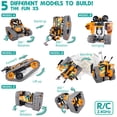 thumbnail image 2 of Kit de construcción Opmind 5 en 1 con mando a distancia STEM, 392 unidades, para niños de 8 a 12 años, 2 of 6