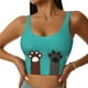 thumbnail image 1 of Fotbe Cute Cat Paw And Dog Sujetador Deportivo Largo sin Aros para Mujer con Almohadillas y Soporte Medio, Transpirable y Absorbente, Camiseta Tipo Chaleco o Tank Top-Medium, 1 of 8