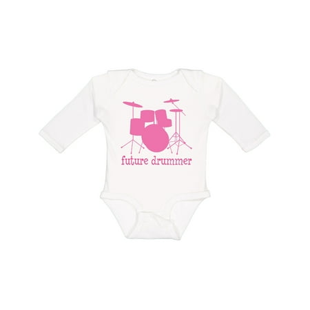

Inktastic Future Drummer Girls Gift Baby Girl Long Sleeve Bodysuit
