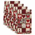thumbnail image 2 of Mother's Day Kitchen Towels Set of 4, Lovw Heart Gnomes Red Black Buffalo Plaid Absorbent Dish Towels for Kitchen, Microfiber Hand Towel, Quick Drying Tea Towel for Cleaning Decorative Dishcloths, 2 of 7
