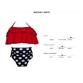 thumbnail image 5 of Aayomet Girls Bathing Suits Bikini Swimwear Little Bathing Two 212Y Girls Floral Beach Toddler Ruffles Swimsuit Wear Pieces Kids,Red 5-6 Years, 5 of 5