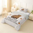 thumbnail image 2 of Erosebridal Cute Capybara Twin Comforter Sets,Kawaii Fruit Orange Print Bedding Set For Capybara Lovers ,Reversible Gray 2pcs, 2 of 7