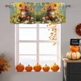 thumbnail image 6 of Kitchen Cafe Valance Curtain for Small Windows,Cute Dwarf with Red Mushroom on Grass Rod Pocket Short Valances,42x12in, 6 of 9
