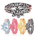 thumbnail image 5 of 1. 【Diseño novedoso de doble propósito】, los accesorios del collar de perro incluyen una decoración floral y un lazo, desmontable, puedes cambiar el estilo en cualquier momento. El diseño único es, 5 of 5
