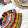 thumbnail image 6 of CoCopeaunts Ladies Bucket Hat Fashion Rainbow Knitting Spring Autumn Hollow Women Bucket Cap Trendy Outdoor Wide Brim Basin Hat, 6 of 8