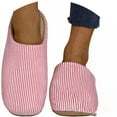 thumbnail image 3 of KANG Cozy Striped Slippers Indoor Outdoor Soft Comfortable Warm Slip On Fuzzy Home Shoes For Ladies, 3 of 9