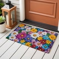thumbnail image 5 of Colorful Spring Floral Large Area Rugs for Bedroom Living Room, Soft Non Slip Carpet Bedside Rug, Modern Oil Painting Flowers Rectangular Floor Cover Kitchen Accent Rug 2'x3' for Dining Room/Office, 5 of 9