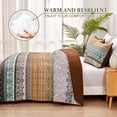 thumbnail image 3 of Juego de Edredón Boho Marrón Reversible WONGS BEDDING para Cama Individual, 3 of 7