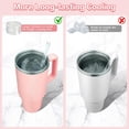 thumbnail image 4 of Molde de hielo para vaso Stanley Cup de 40 oz, 30 oz, 20 oz y 14 oz, bandeja de cubitos de hielo de silicona con tapa para congelador, bebidas heladas, jugos, whisky, cócteles, 4 piezas de, 4 of 7