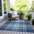 thumbnail image 6 of Addison Rugs Chantille Indoor/Outdoor Transitional Plaid Navy Washable Rectangle Rug, 9' x 12', 6 of 6
