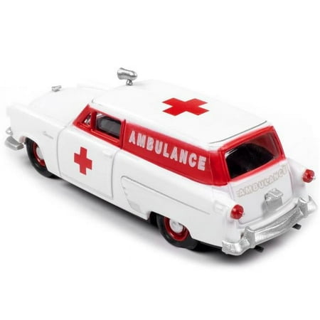Ambulance Red & White 1 by 87 Scale Model Car for 1953 Ford Courier Sedan Delivery