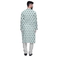 thumbnail image 3 of Atasi Kurta Asymétrique Imprimée Décontractée pour Hommes Ensemble Kurta Longue Designer, 3 of 4