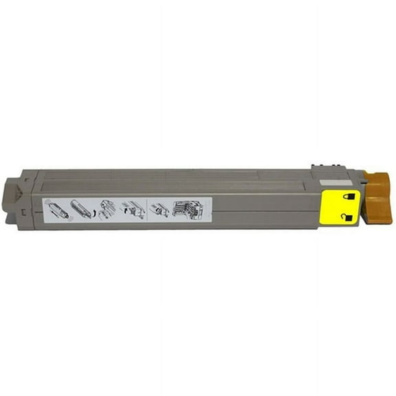 PrinterDash Compatible Replacement for C9850 Series Yellow Toner Cartridge (16000 Page Yield) (42818981)