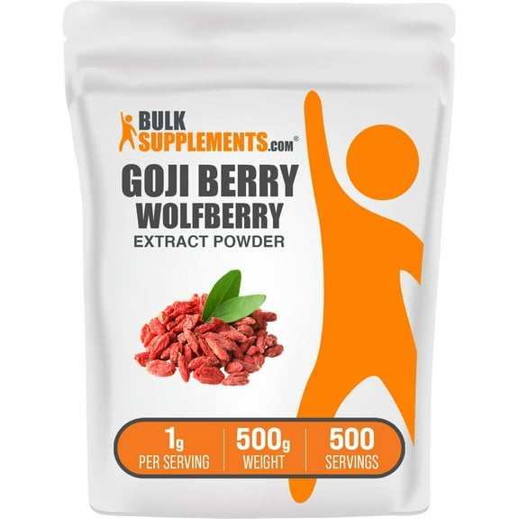 BulkSupplements Wolfberry Extract (Goji Berry) Powder - 1g per Serving - 100 Grams (3.5 oz) - 100 Servings